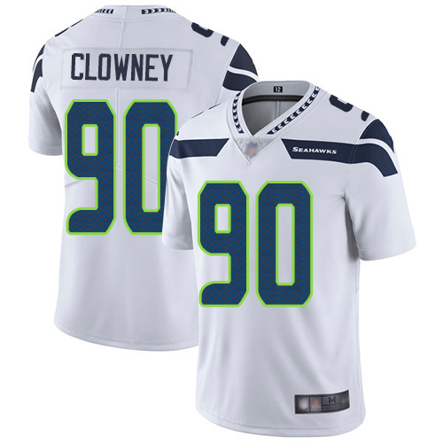 Seattle Seahawks Limited White Men Jadeveon Clowney Road Jersey NFL Football 90 Vapor Untouchable